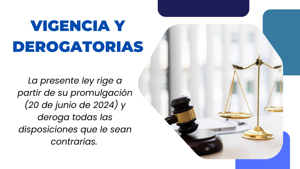 Vigencia LEY 2365 DE 2024